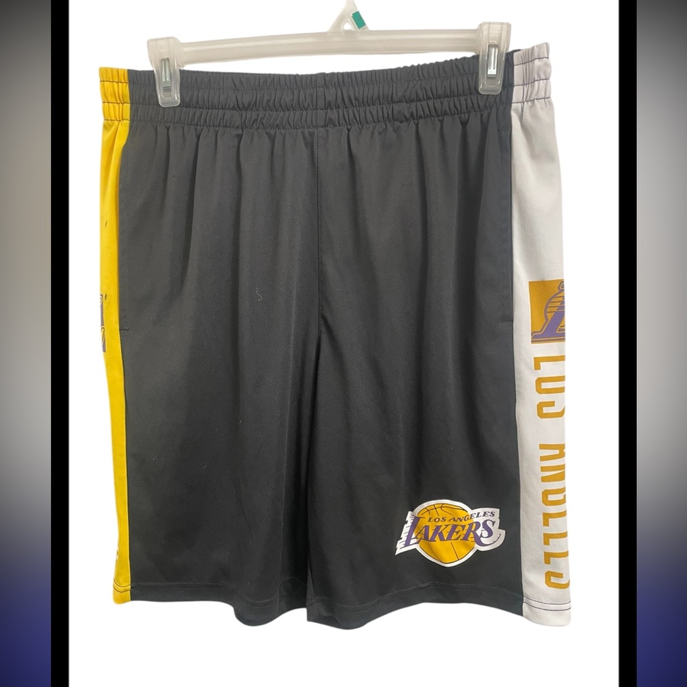 NBA Los Angeles Black/Yellow Lakers Basketball Shorts Sz(XL)